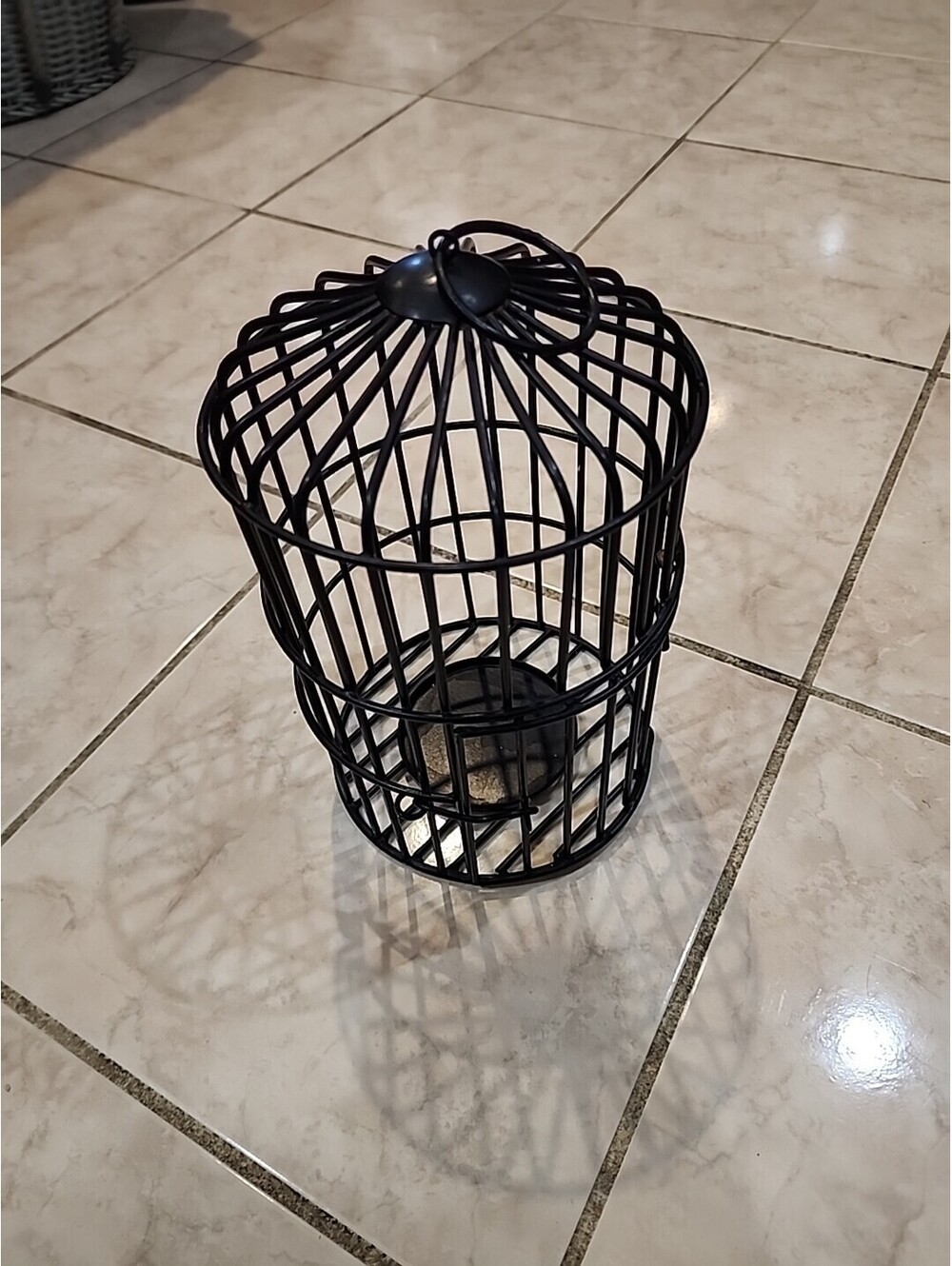 Metal Bird Cage Vintage Design Decorative Hanging Basket Garden Decor